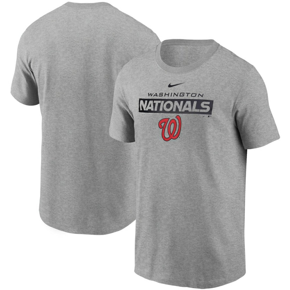 Heather Gray Washington Nationals Nike Team T-Shirt