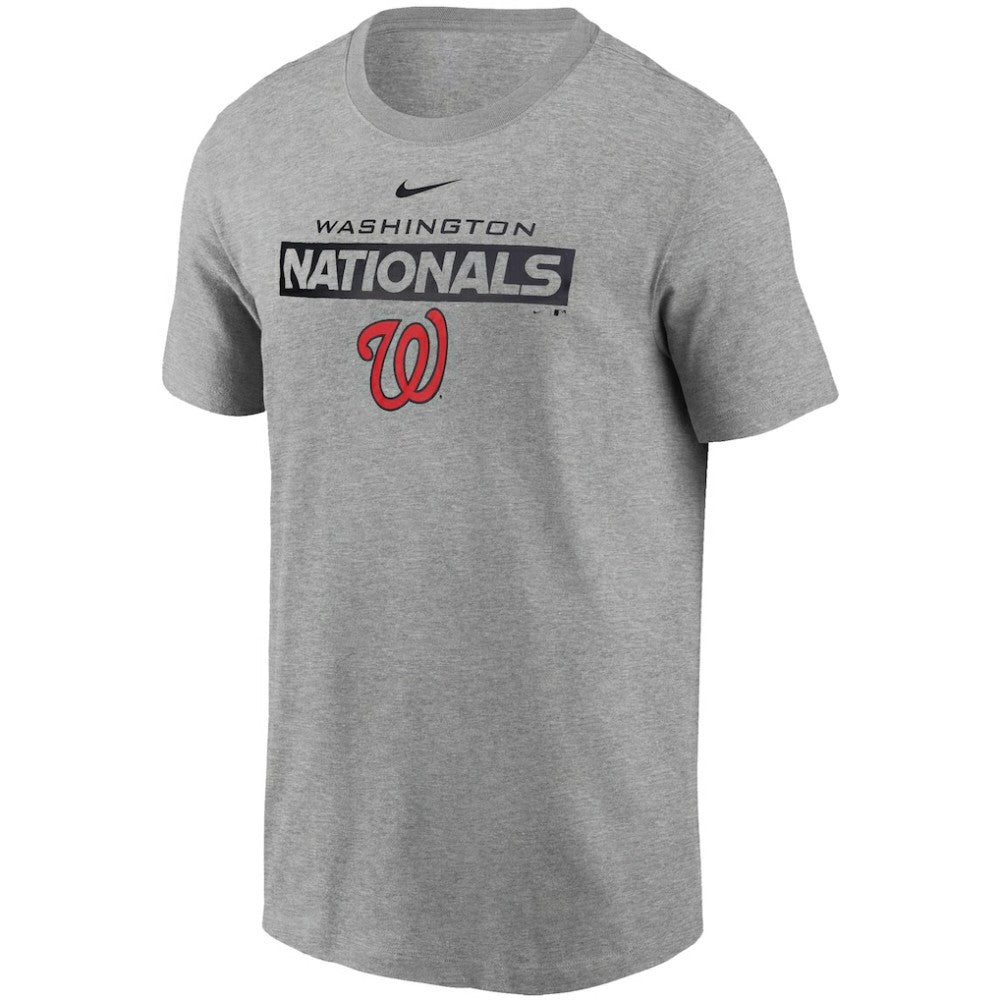 Heather Gray Washington Nationals Nike Team T-Shirt