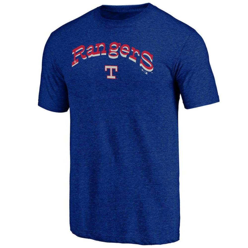 Heather Royal Texas Rangers Fanatics Cooperstown Collection Series Sweep Tri-Blend T-Shirt
