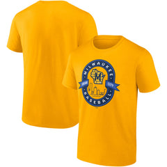 Gold Milwaukee Brewers Fanatics Iconic Glory Bound T-Shirt