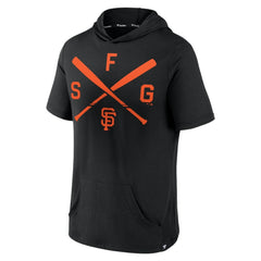 Black San Francisco Giants Fanatics Iconic Rebel Short Sleeve Hooded Top
