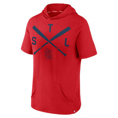 Red St. Louis Cardinals Fanatics Iconic Rebel Short Sleeve Hooded Top