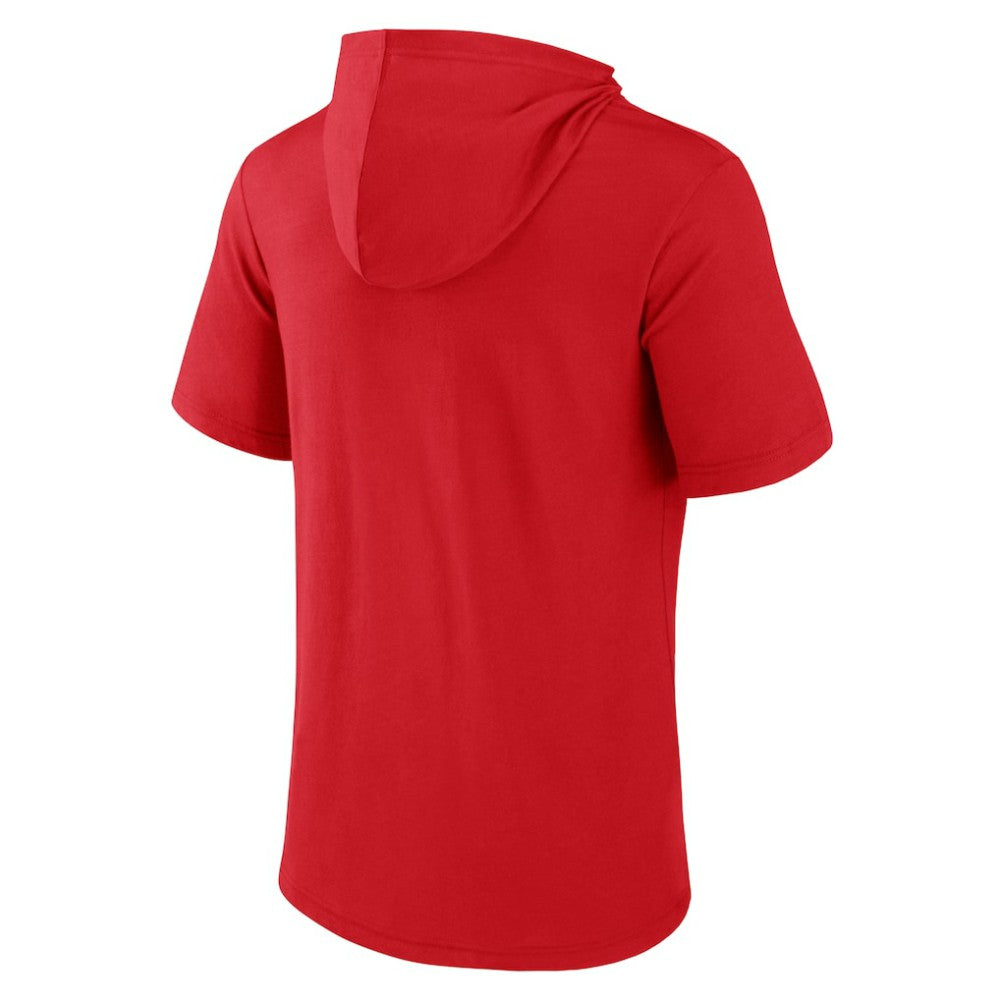 Red St. Louis Cardinals Fanatics Iconic Rebel Short Sleeve Hooded Top