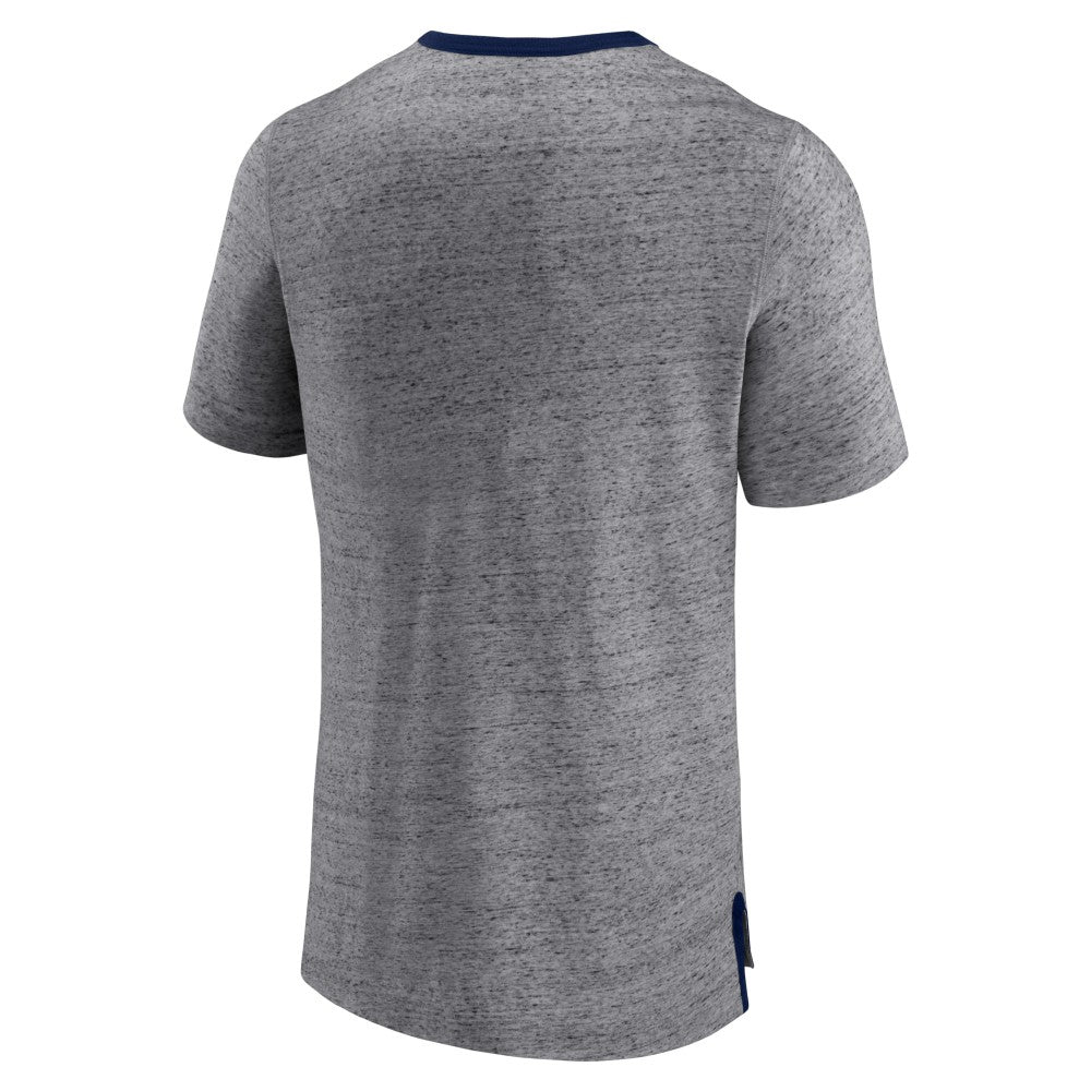 Heathered Gray Minnesota Twins Fanatics Iconic Team Element Speckled Ringer T-Shirt