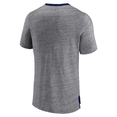 Heathered Gray Minnesota Twins Fanatics Iconic Team Element Speckled Ringer T-Shirt
