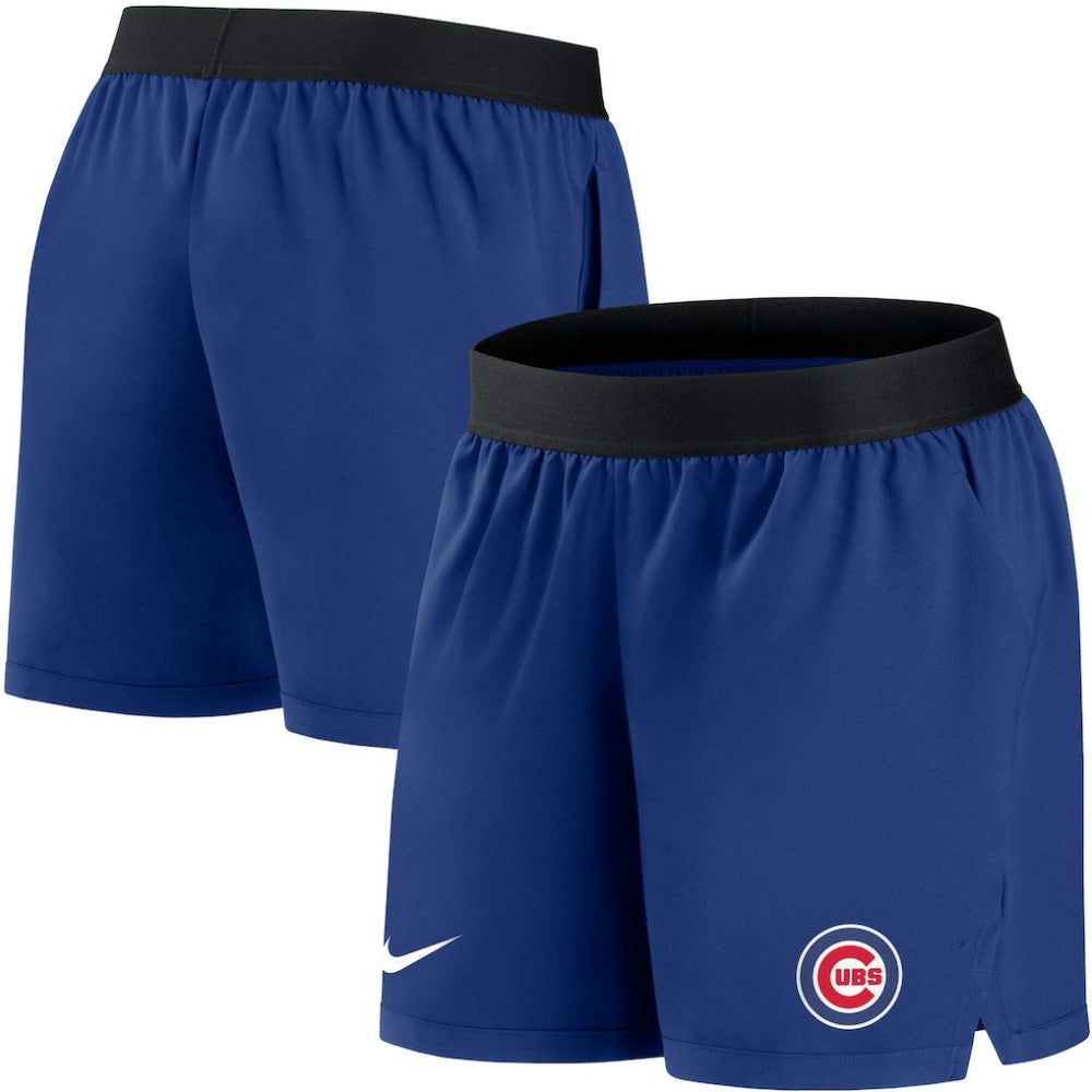 Royal Chicago Cubs Nike Women's Authentic Collection Flex Vent Max Performance Shorts