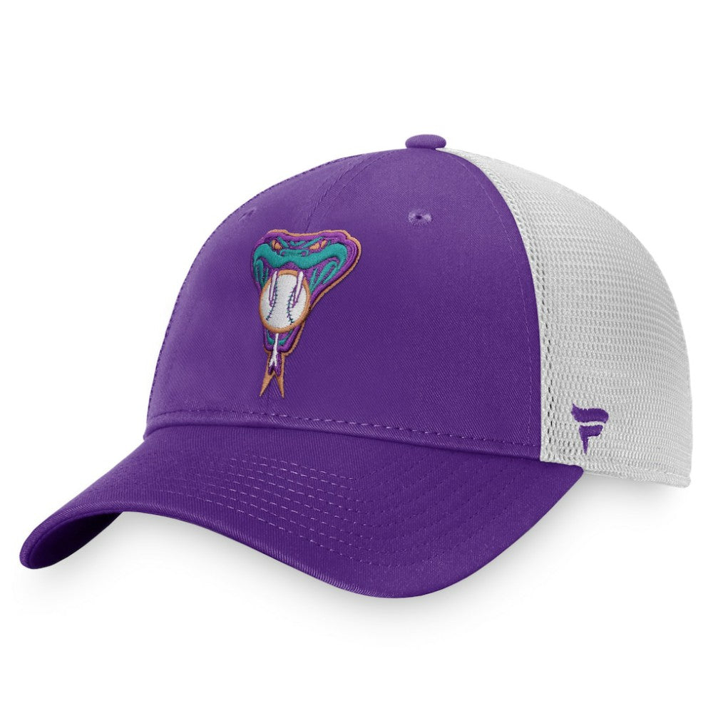 Purple/White Arizona Diamondbacks Fanatics Cooperstown Collection Core Trucker Snapback Hat