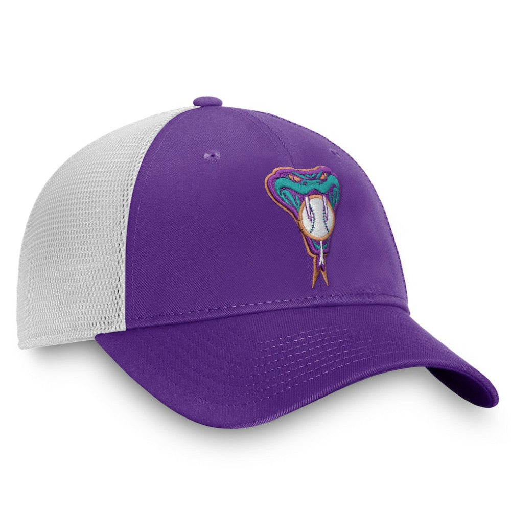 Purple/White Arizona Diamondbacks Fanatics Cooperstown Collection Core Trucker Snapback Hat