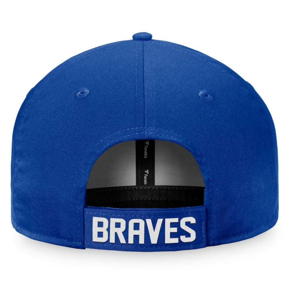 Royal Atlanta Braves Fanatics Cooperstown Collection Core Adjustable Hat