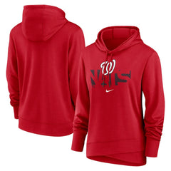 Red Washington Nationals Nike Women's Diamond Knockout Performance Pullover Hoodie