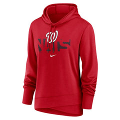 Red Washington Nationals Nike Women's Diamond Knockout Performance Pullover Hoodie