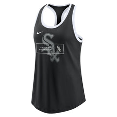 Black Chicago White Sox Nike Women's X-Ray Racerback Performance Tank Top