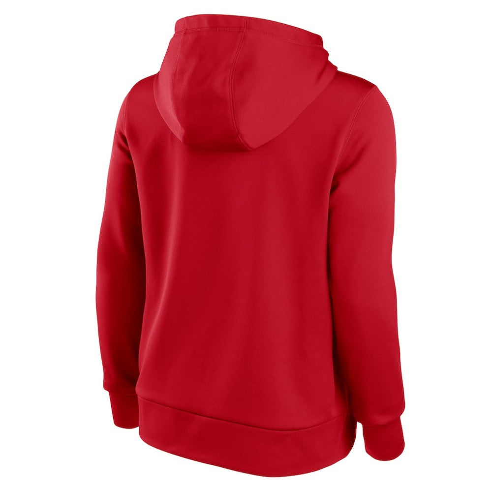 Red Washington Nationals Nike Women's Alternate Logo Performance Pullover Hoodie