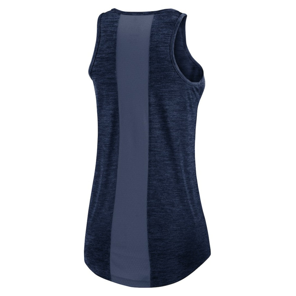 Navy Boston Red Sox Nike Women's Logo Fade High Neck Performance Tank Top