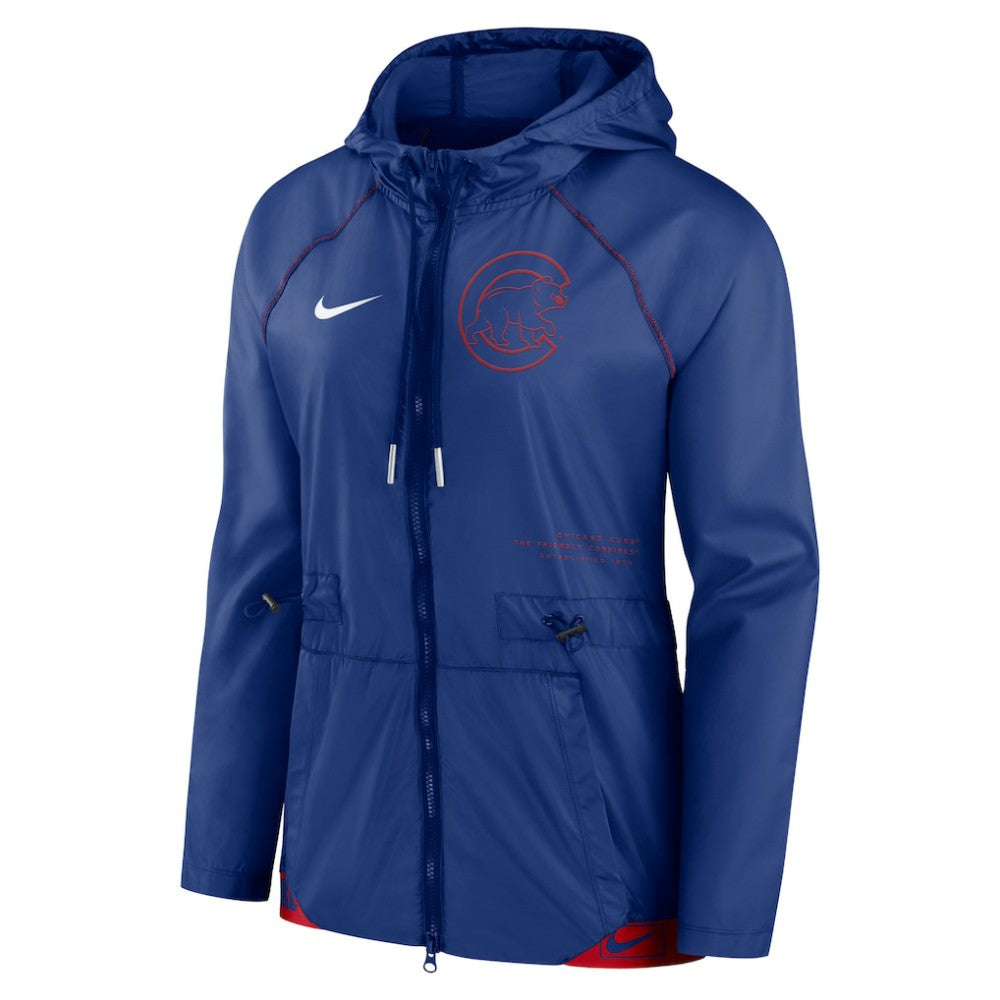 Royal/Red Chicago Cubs Nike Women's Statement Raglan Full-Zip Hoodie Jacket