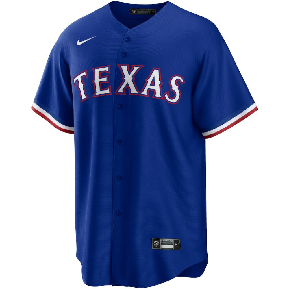 Royal Texas Rangers Nike Alternate Replica Team Logo Jersey