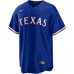 Royal Texas Rangers Nike Alternate Replica Team Logo Jersey