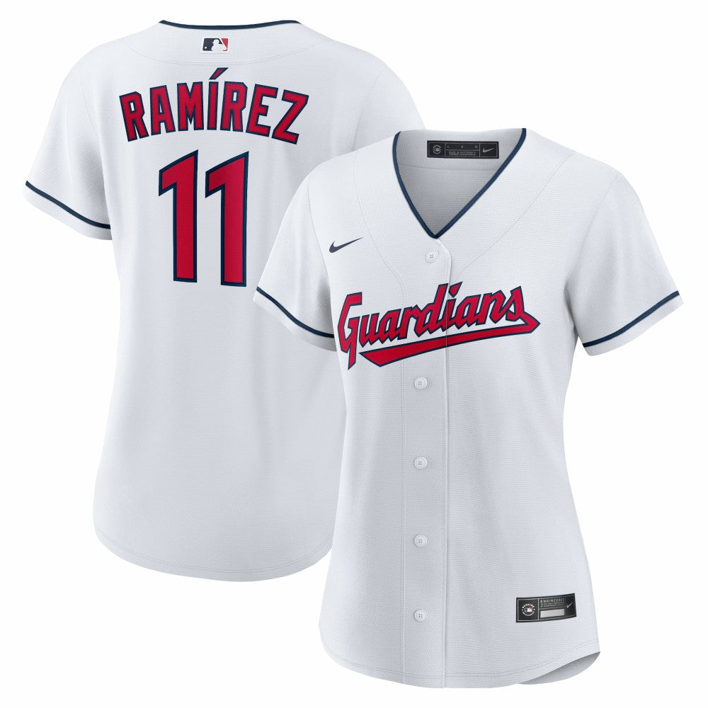 White Jose Ramirez Cleveland Guardians Nike Women's Home Replica Player Jersey