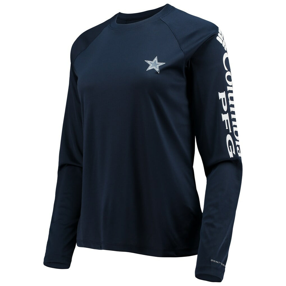 Women's Tidal Omni-Shade Raglan Long Sleeve T-Shirt - Dallas Cowboys T-shirts