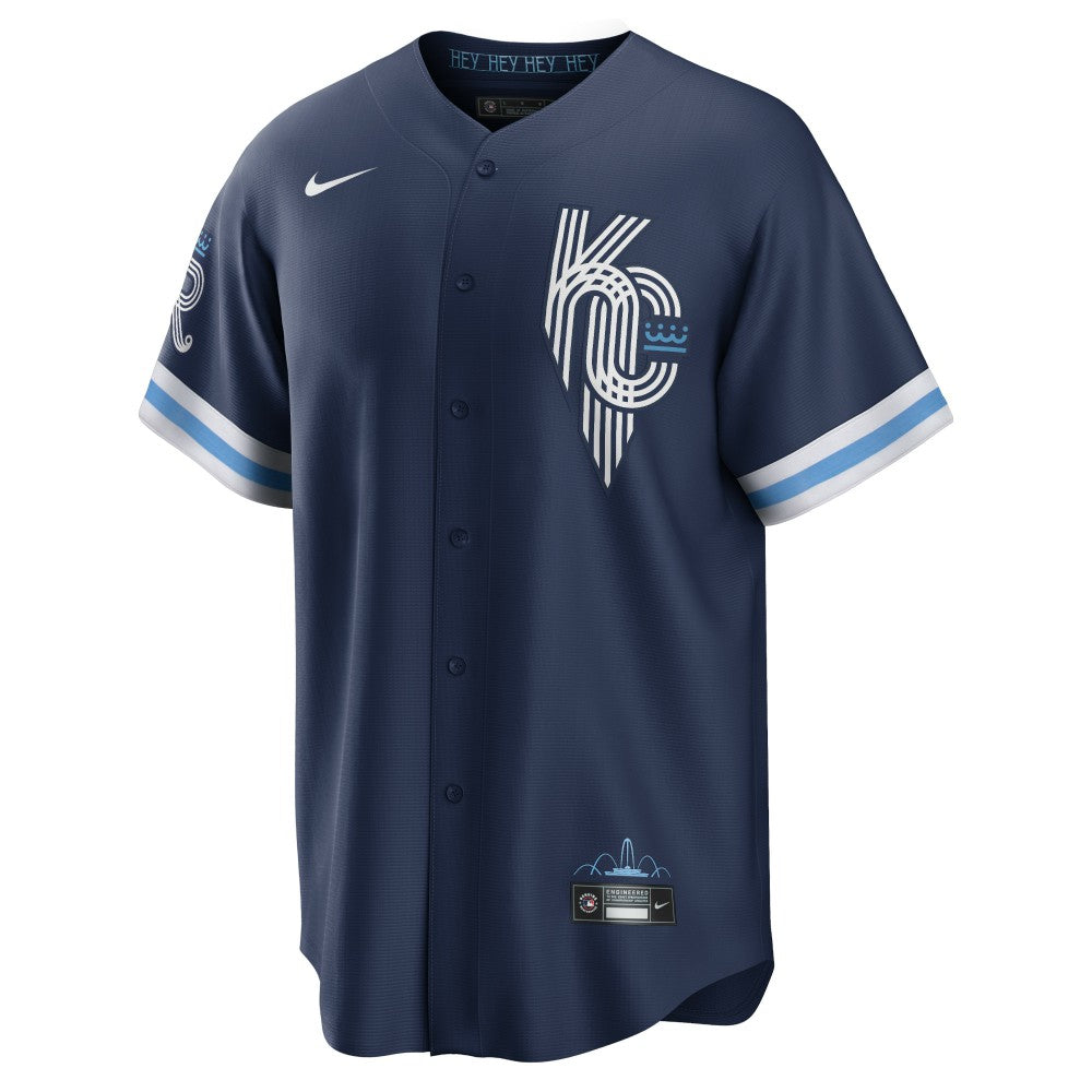 Navy Salvador Perez Kansas City Royals Nike City Connect Replica Player Jersey