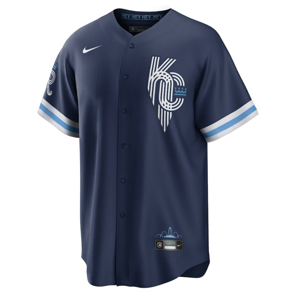 Navy Bobby Witt Jr. Kansas City Royals Nike City Connect Replica Player Jersey