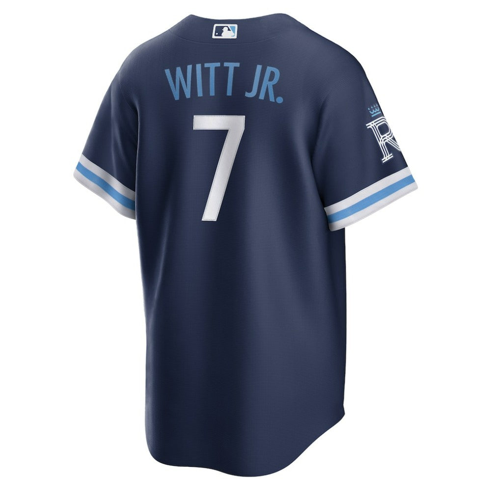 Navy Bobby Witt Jr. Kansas City Royals Nike City Connect Replica Player Jersey