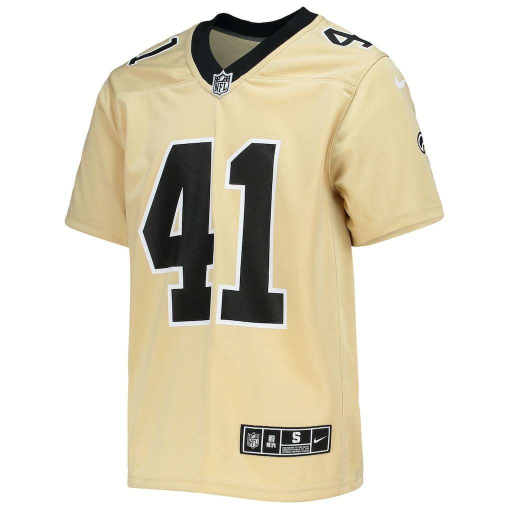 Alvin Kamara  Youth Inverted Team Game Jersey - New Orleans Saints Jerseys
