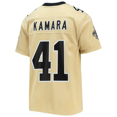 Alvin Kamara  Youth Inverted Team Game Jersey - New Orleans Saints Jerseys