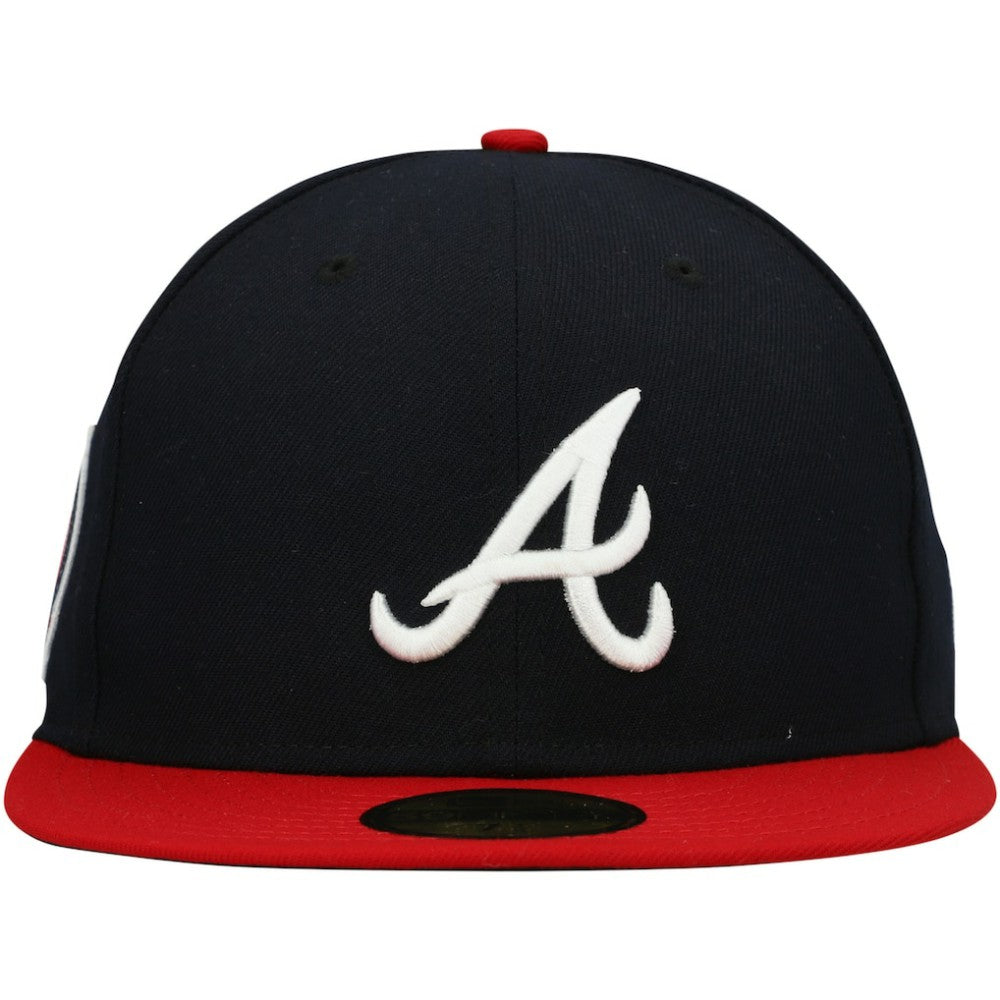 Navy Atlanta Braves New Era 9/11 Memorial Side Patch 59FIFTY Fitted Hat