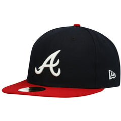 Navy Atlanta Braves New Era 9/11 Memorial Side Patch 59FIFTY Fitted Hat