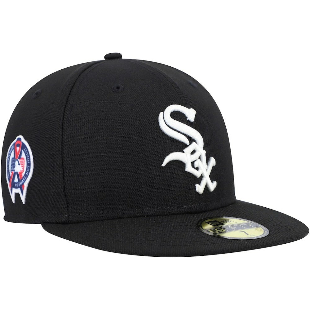 Black Chicago White Sox New Era 9/11 Memorial Side Patch 59FIFTY Fitted Hat