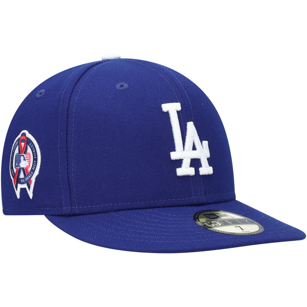 Royal Los Angeles Dodgers New Era 9/11 Memorial Side Patch 59FIFTY Fitted Hat