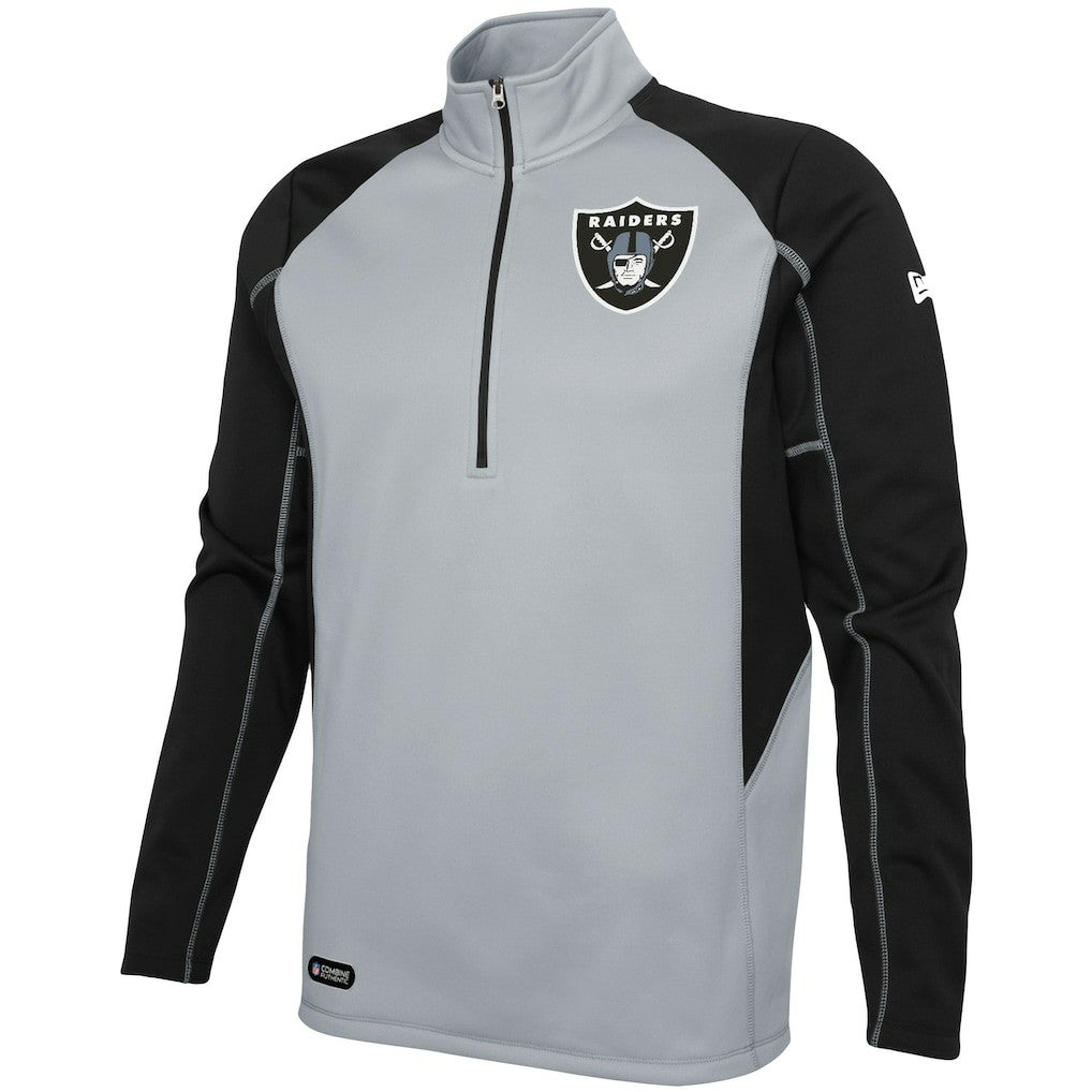 Combine Authentic Two-a-Days Half-Zip Jacket - Las Vegas Raiders Jackets