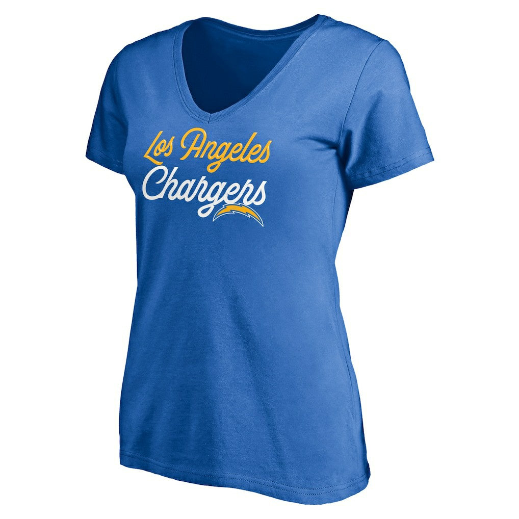 Women's Long Stride V-Neck T-Shirt - Los Angeles Chargers T-shirts