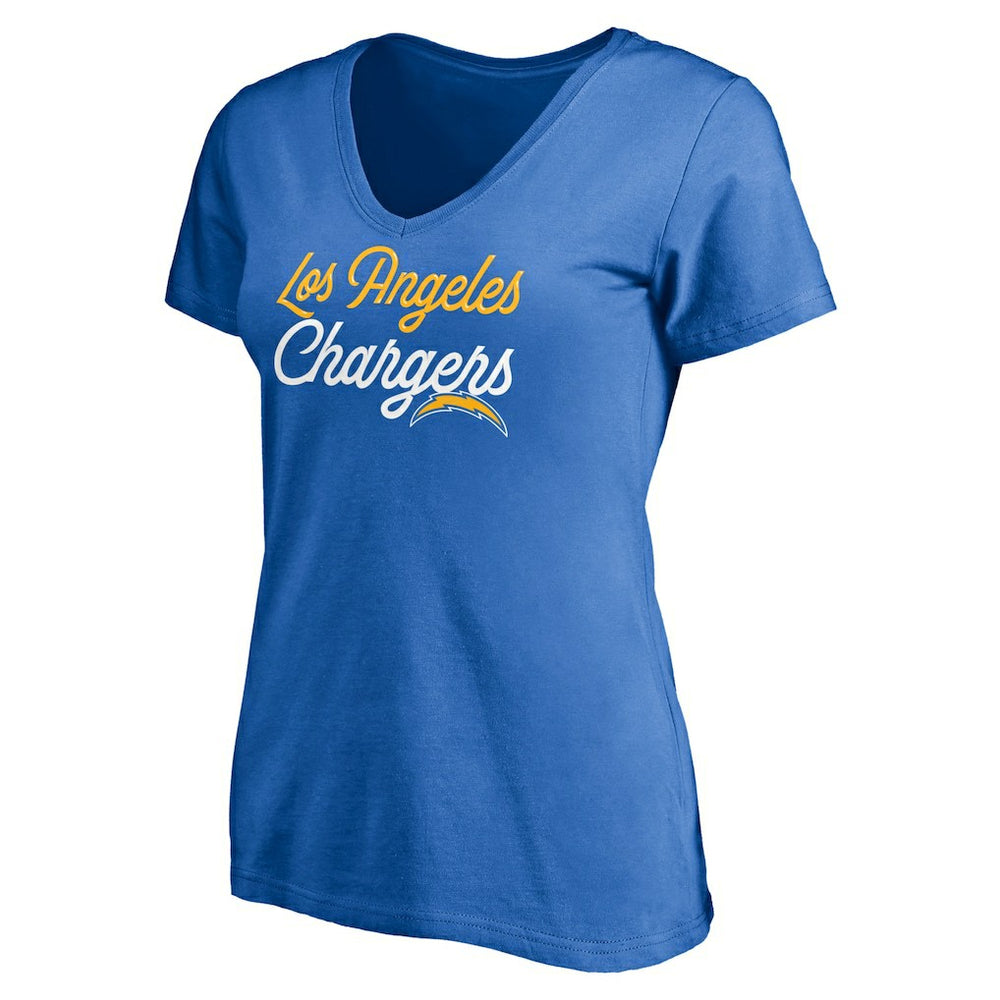 Women's Long Stride V-Neck T-Shirt - Los Angeles Chargers T-shirts