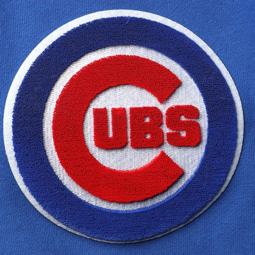 Royal Chicago Cubs Pro Standard Stacked Logo Pullover Sweatshirt