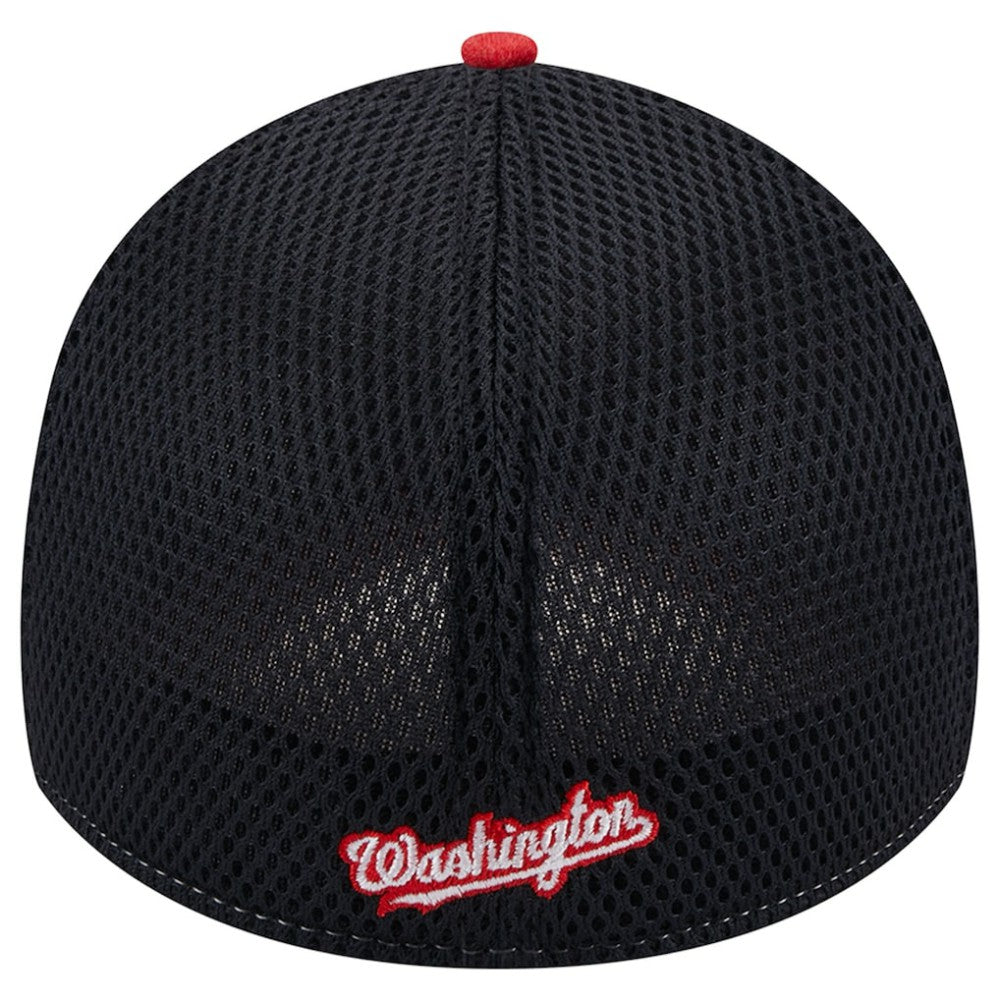 Red Washington Nationals New Era Shadow Neo 39THIRTY Flex Hat