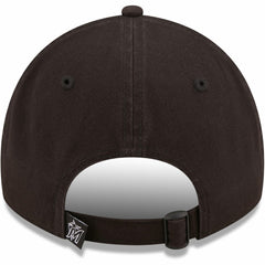 Miami Marlins New Era Black On Black Core Classic 2.0 9TWENTY Adjustable Hat