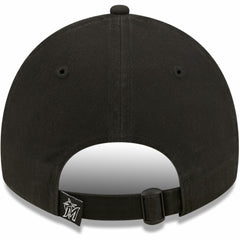 Miami Marlins New Era Women's Black on Black Core Classic II 9TWENTY Adjustable Hat