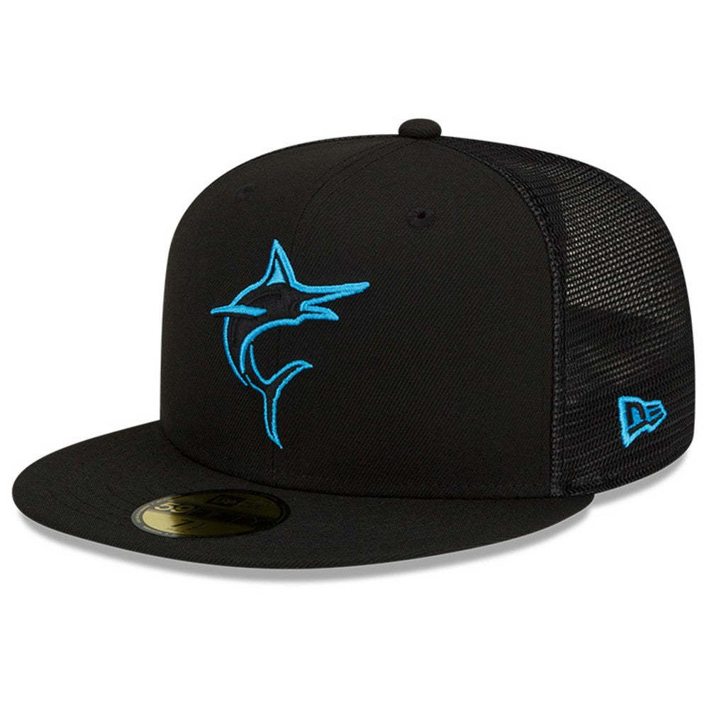 Black Miami Marlins New Era 2023 Batting Practice 59FIFTY Fitted Hat