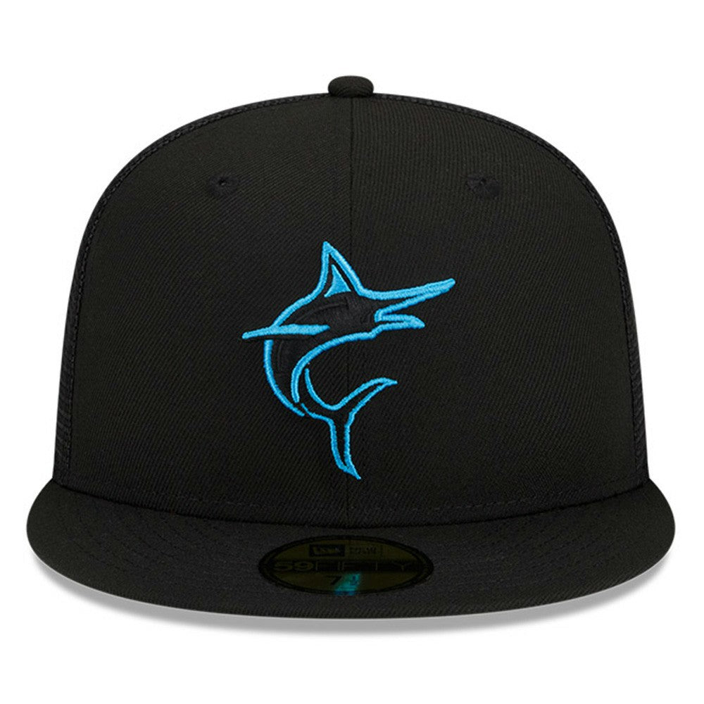 Black Miami Marlins New Era 2023 Batting Practice 59FIFTY Fitted Hat