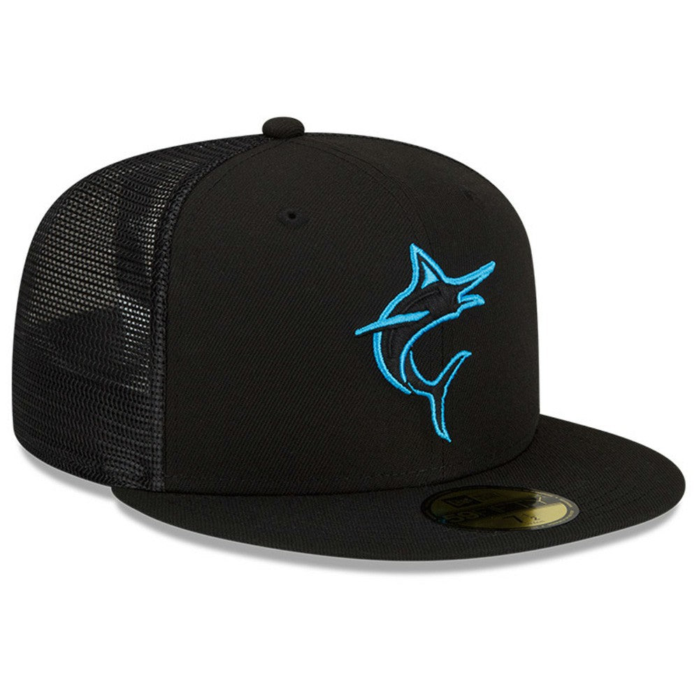 Black Miami Marlins New Era 2023 Batting Practice 59FIFTY Fitted Hat