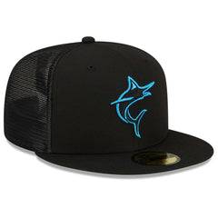 Black Miami Marlins New Era 2023 Batting Practice 59FIFTY Fitted Hat