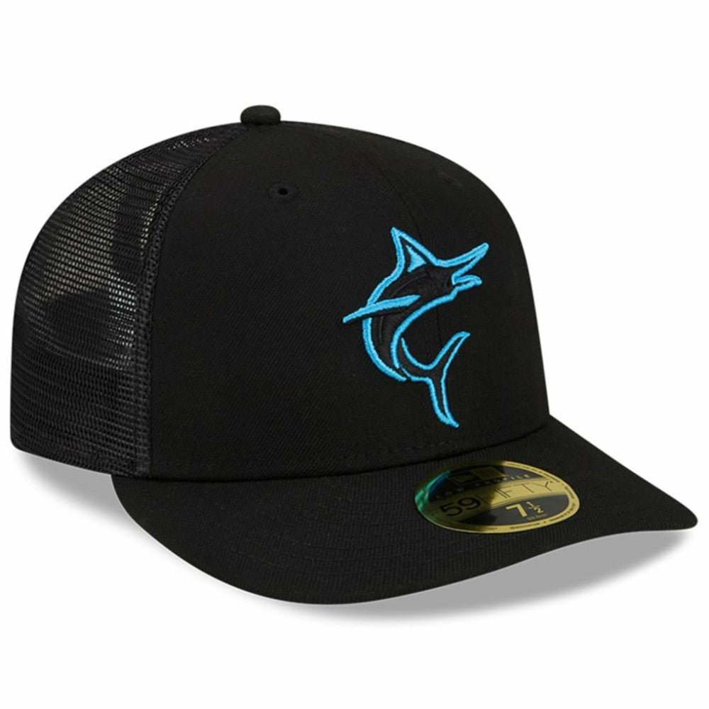 Black Miami Marlins New Era 2023 Batting Practice 59FIFTY Fitted Hat