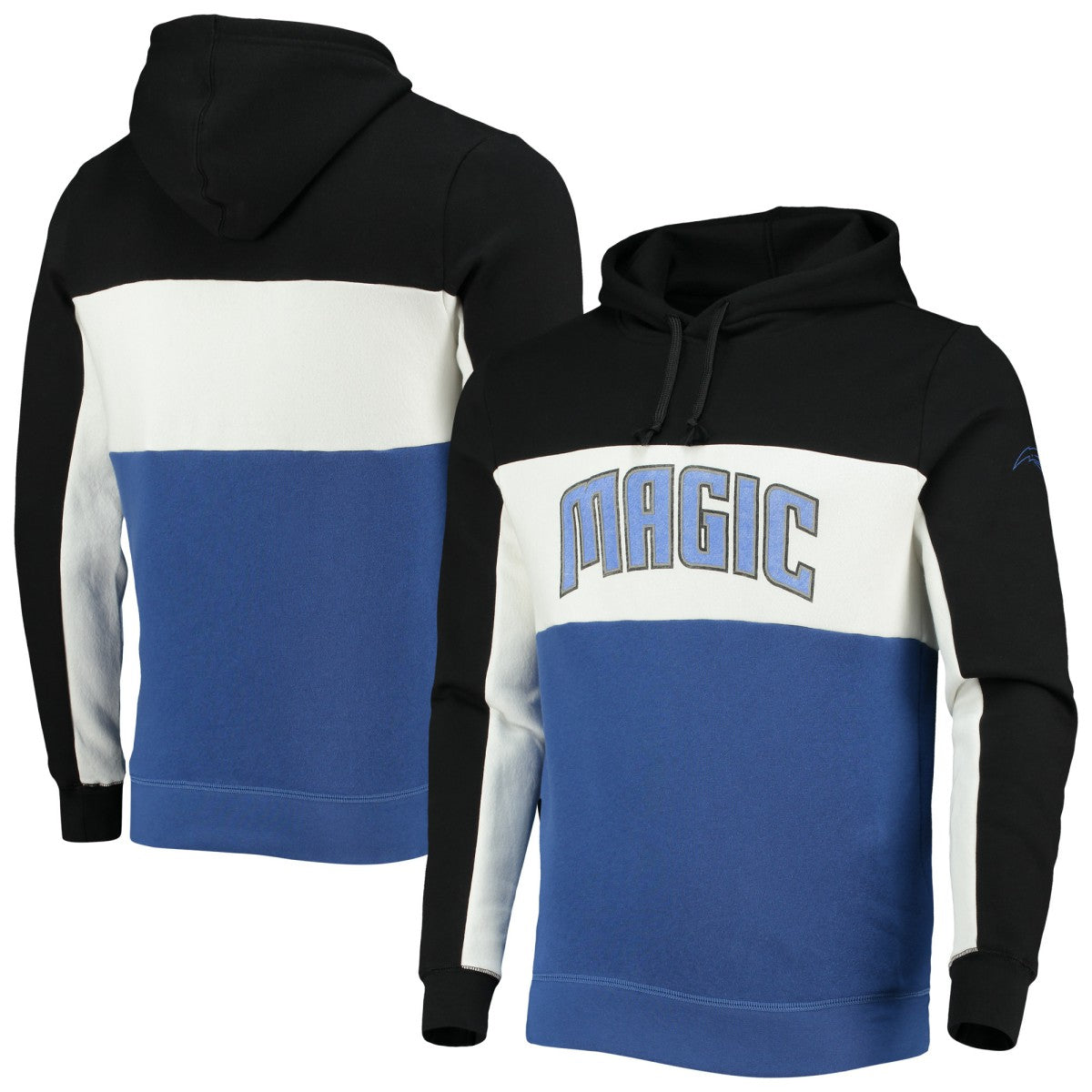 Orlando Magic Junk Food Wordmark Colorblock Fleece Pullover Hoodie