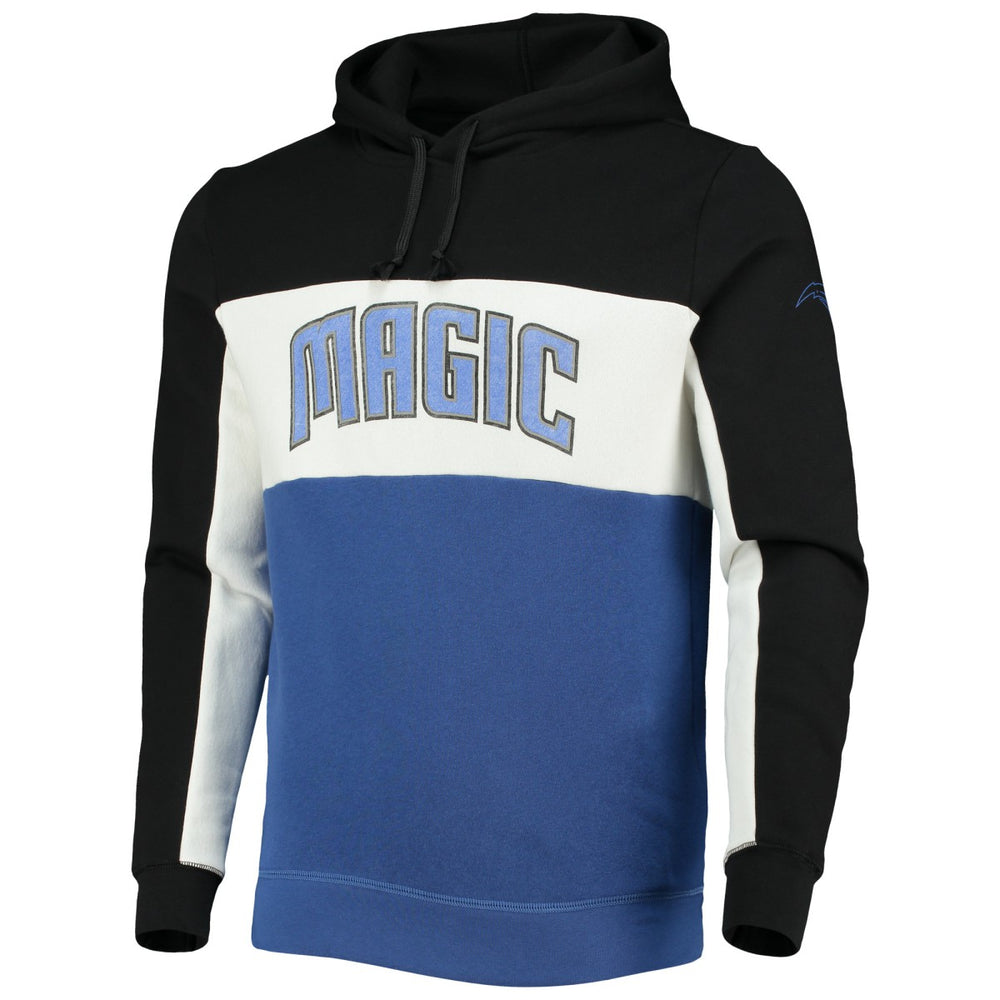Orlando Magic Junk Food Wordmark Colorblock Fleece Pullover Hoodie