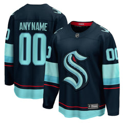 NHL Seattle Kraken Fanatics Home Breakaway Custom Jersey