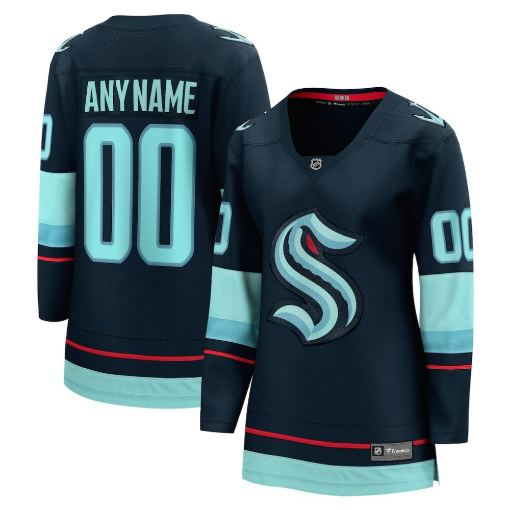 NHL Seattle Kraken Fanatics Women's Home Breakaway Custom Jersey
