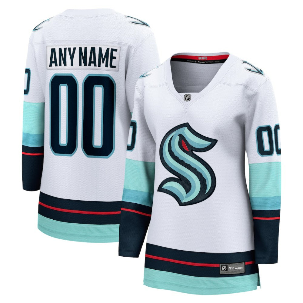 NHL Seattle Kraken Fanatics Women's Away Breakaway Custom Jersey