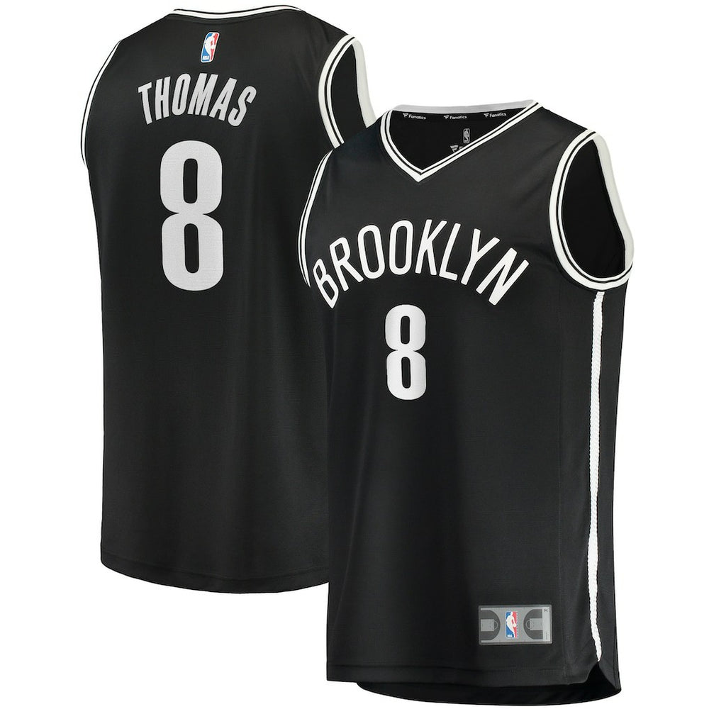 Fanatics Cam Thomas Brooklyn Nets 2021 NBA Draft First Round Pick Fast Break Replica Jersey Black